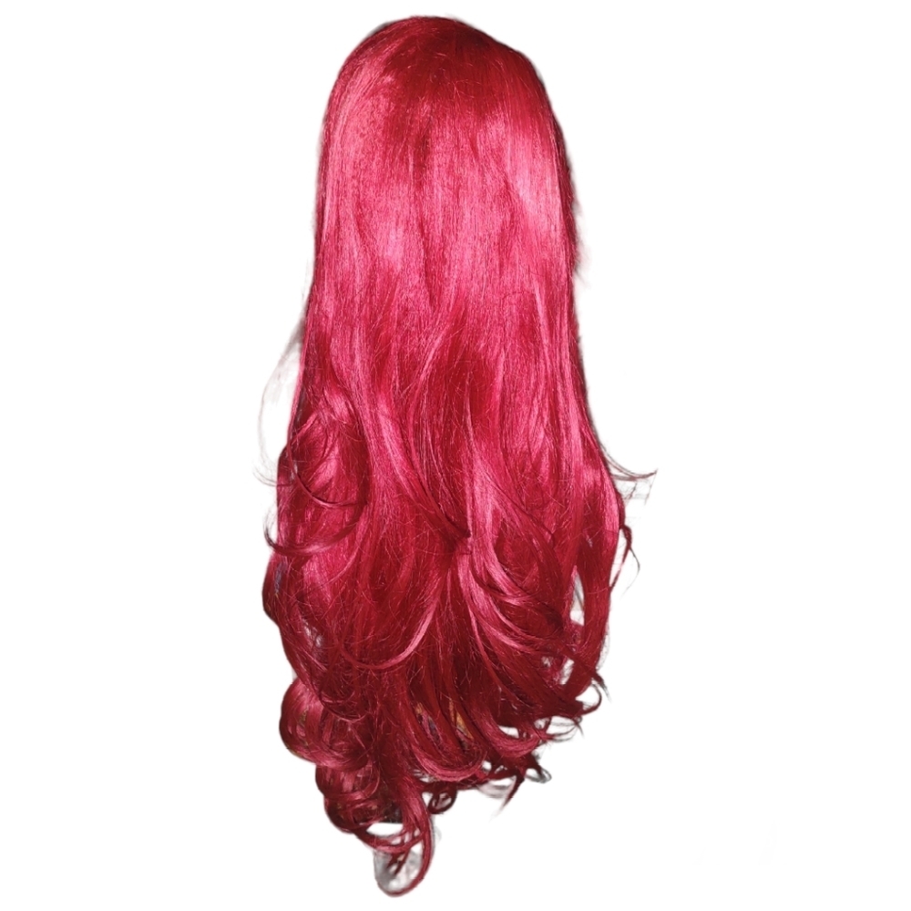 RED Hair Wig #1 (Stand Included)